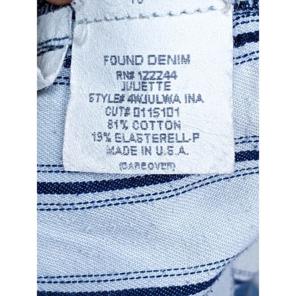 FOUND DENIM Juliette High Waist Skinny Jeans Women's Size‎ 31 (12) Med Wash-EUC - Picture 7 of 10